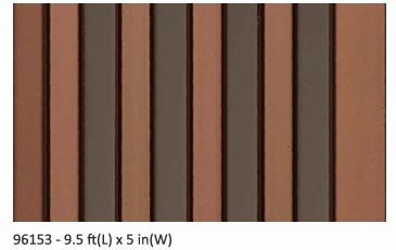 Bombay Louver Design 96153 - 9.5ft x 5in Panel