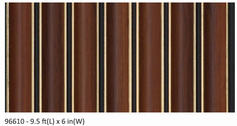 Bombay Louver Design 96610 - 9.5ft x 6in Panel