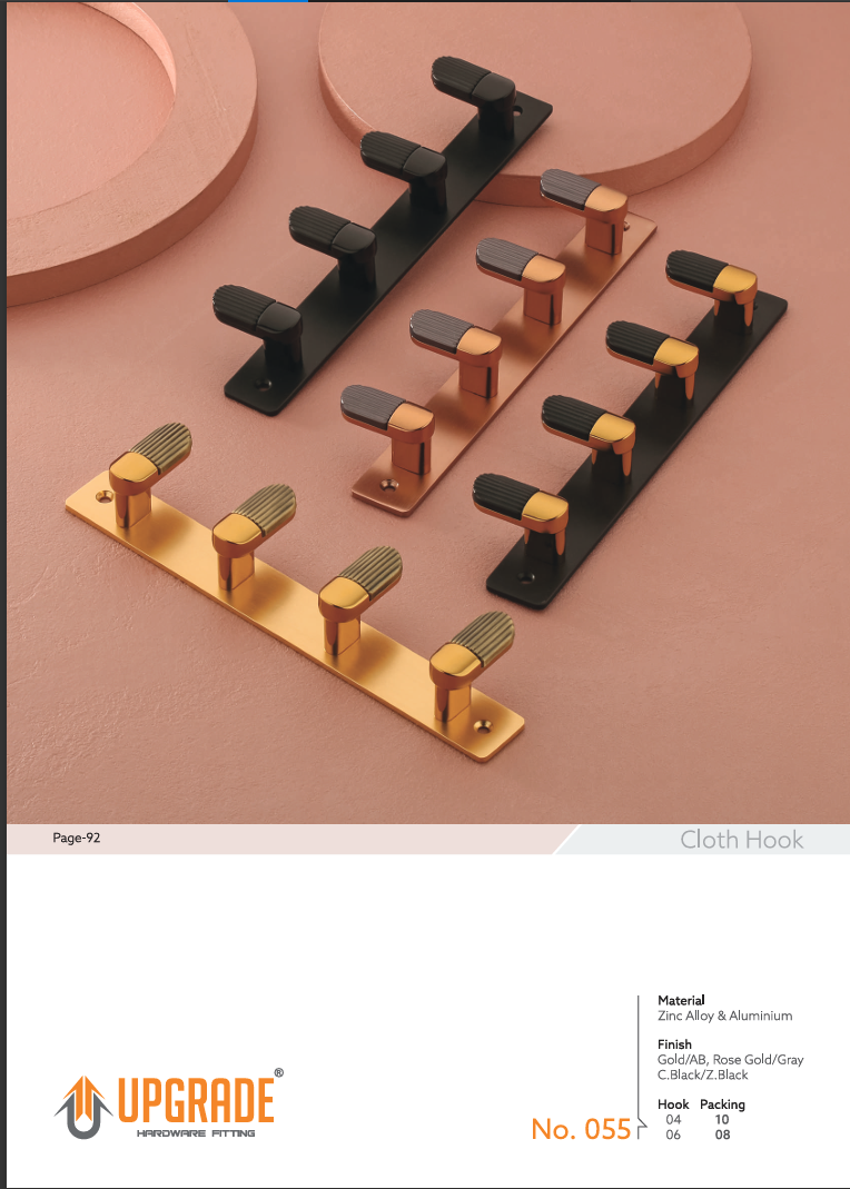 Upgrade Zinc Alloy Cloth Hook - No. 055