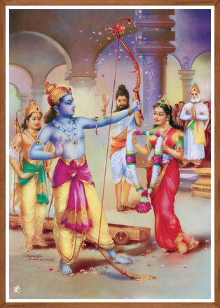 Sita Swayamvara Ramayana Scene Art Print