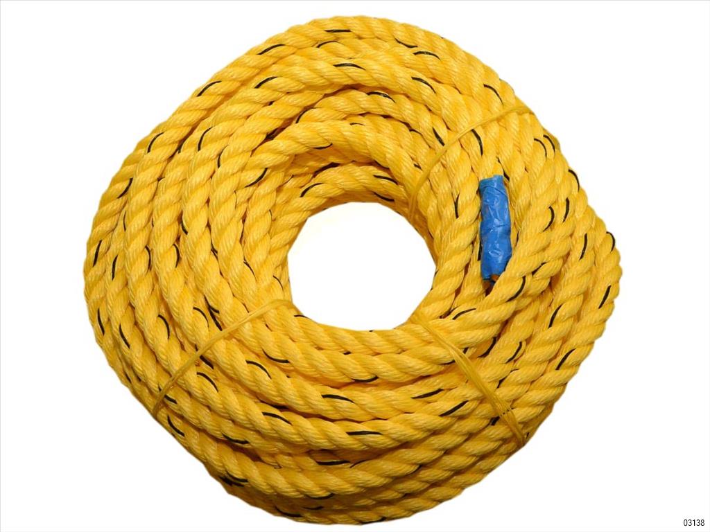 Yellow Polypropylene Rope - Marine & Industrial Grade