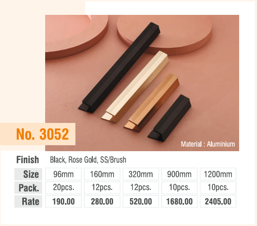 Black Rose Gold SS-Brush Cabinet Handle - Premium Aluminum | UPGRADE Hardware