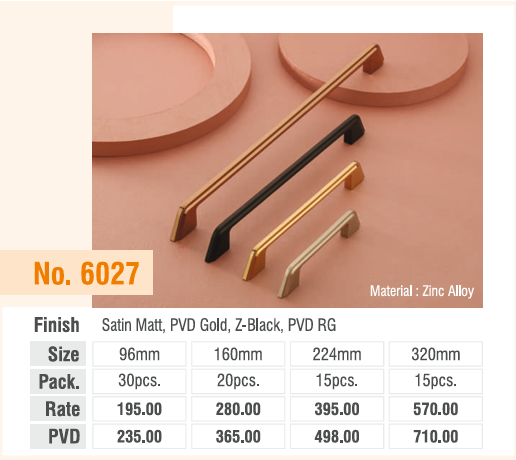 Satin Matt PVD Gold Z-Black PVD RG Cabinet Handle | UPGRADE Hardware